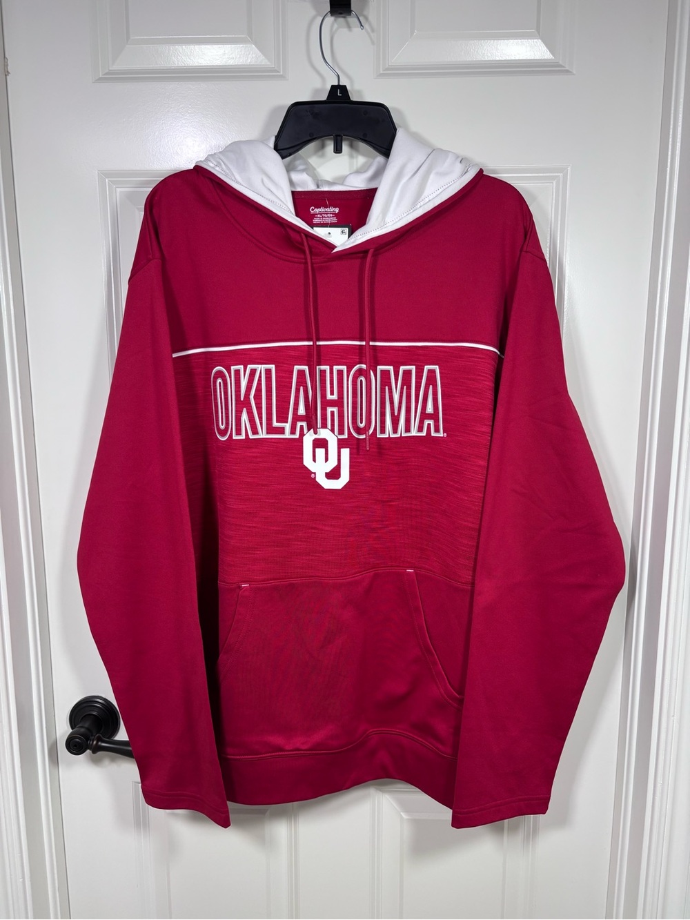 NWT Captivating OU Sooners Hoodie Men’s XL Red White